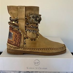 KARMA OF CHARME ANKLE BOOT DJANGO DREAM VINTAGE LEATHER SIZE 37/7